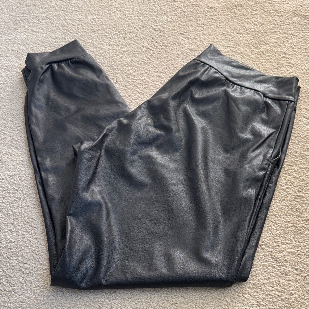 Commando Black Faux Leather Pants